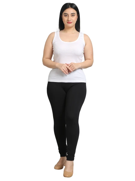 GreyP Ankle Length Western Wear Legging (Black, Solid)