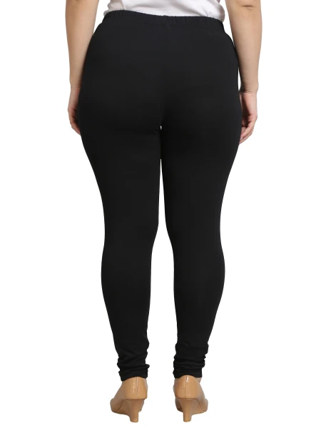 GreyP Ankle Length Western Wear Legging (Black, Solid)