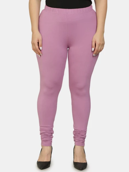 GreyP Churidar Western Wear Legging  (Dusky Lavender, Solid)