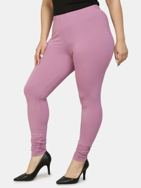 GreyP Churidar Western Wear Legging  (Dusky Lavender, Solid)