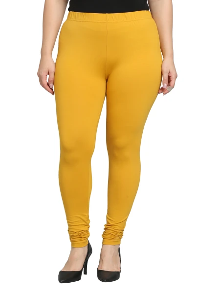 GreyP Churidar Western Wear Legging(Gold, Solid)