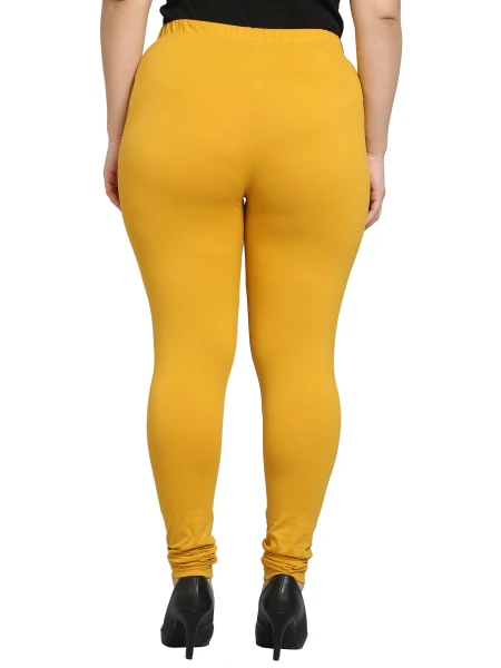 GreyP Churidar Western Wear Legging(Gold, Solid)