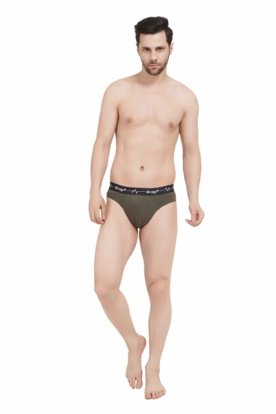 Men’s Cotton Brief Underwear | Soft & Breathable Fabric | Comfortable Fit with Support | Tag