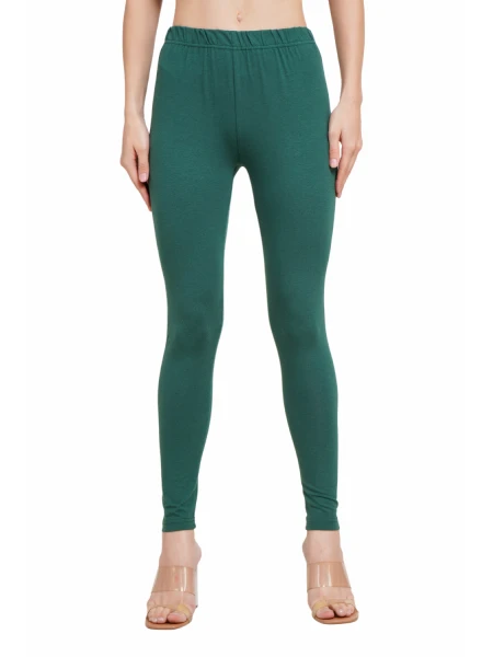 GreyP - Cotton Fabric Skinny Fit Wrinkle-Free Leggings for Women