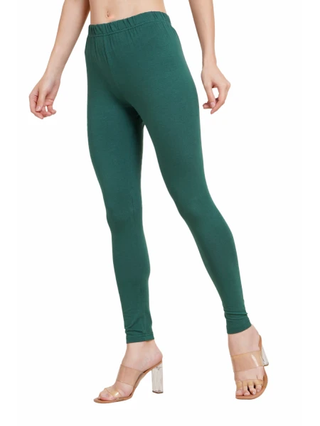 GreyP - Cotton Fabric Skinny Fit Wrinkle-Free Leggings for Women