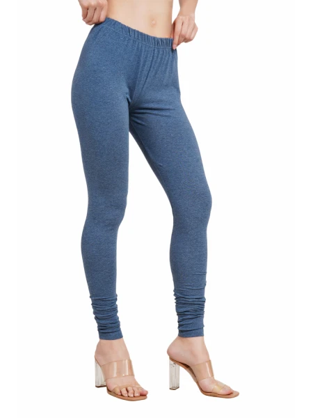 GreyP - Cotton Fabric Skinny Fit Wrinkle-Free Leggings for Women