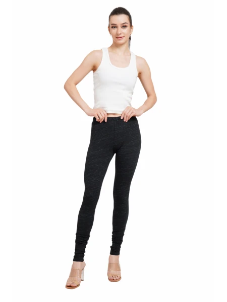 GreyP - Cotton Fabric Skinny Fit Wrinkle-Free Leggings for Women
